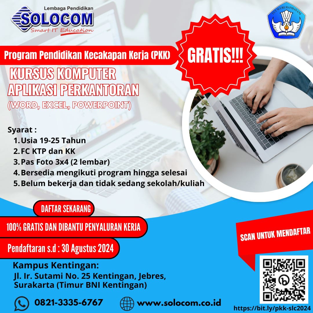 Solocom Kursus Komputer GRATIS..!!!